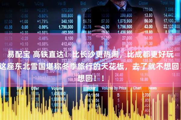 易配宝 高铁直达！比长沙更热闹，比成都更好玩！这座东北雪国堪称冬季旅行的天花板，去了就不想回！！